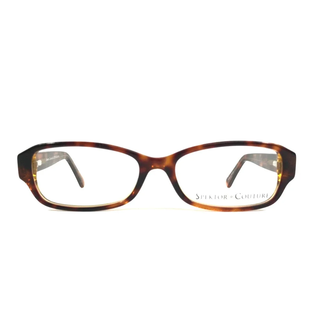 Spektor Couture Eyeglasses Frames 922 TORT Tortoise Rectangle Full Rim 52-16-140